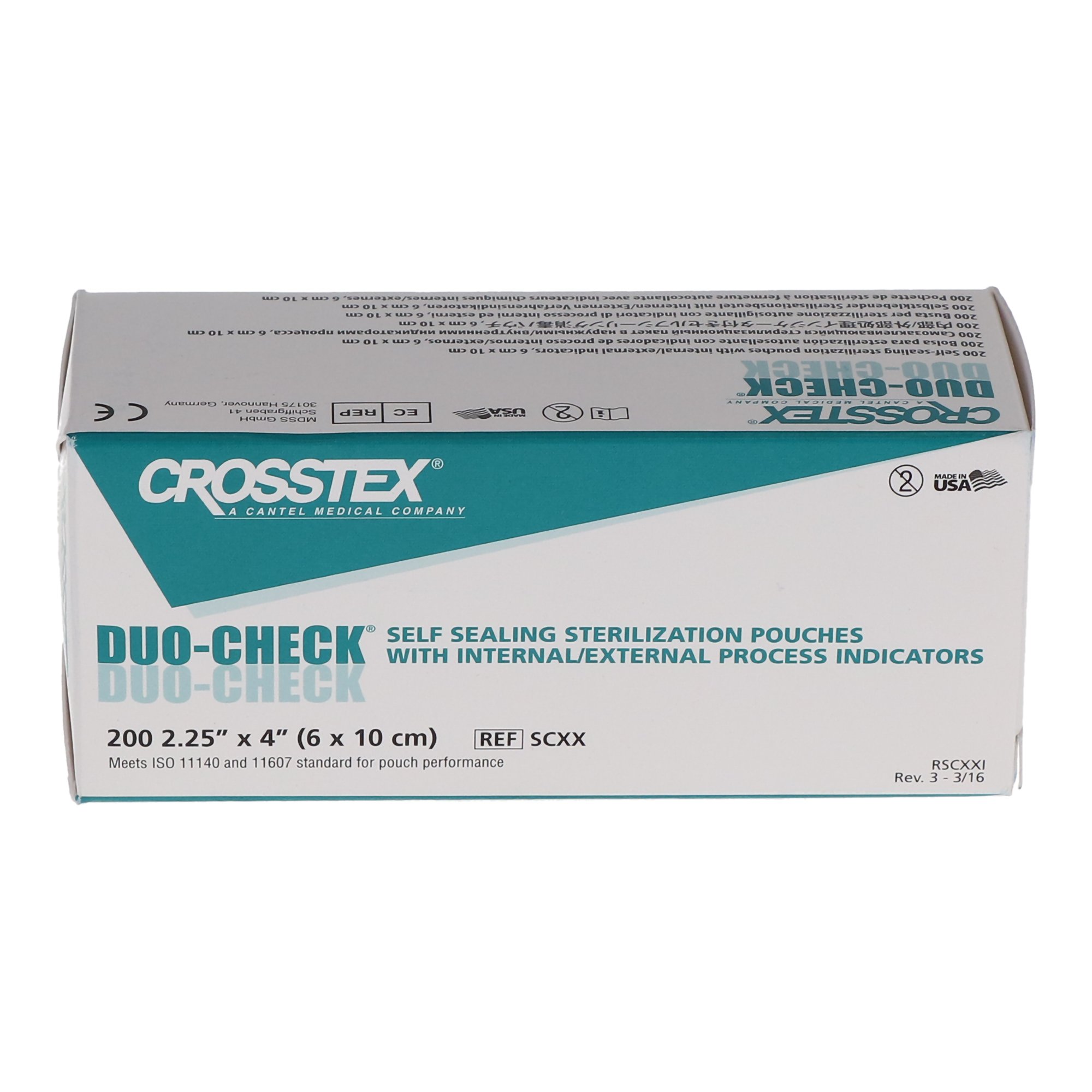 Duo-Check® Sterilization Pouch, 2-1/4 x 4-1/2 Inch #SCXX