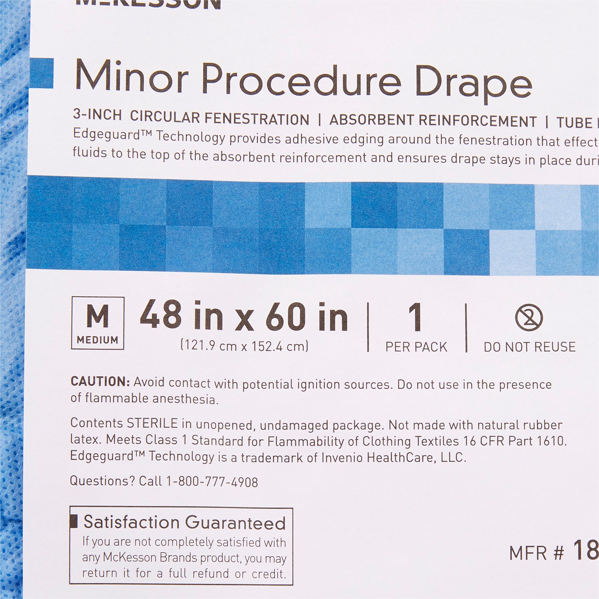 McKesson Sterile Minor Procedure Drape, 48 x 60 Inch #183-I80-05178G-S