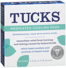 Tucks Hemorrhoidal Pads, with Witch Hazel - 40 pads