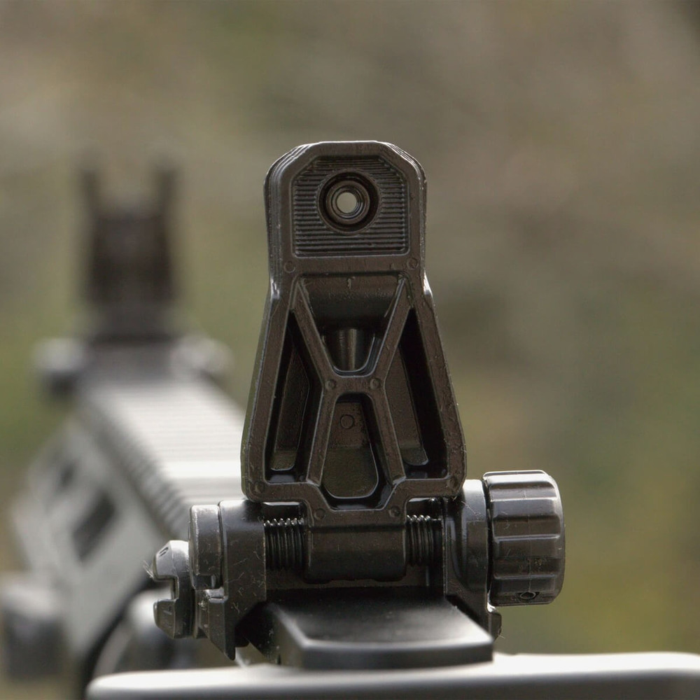 実物Magpul MBUS Pro（Front.Rear） Magpul MBUS Pro Offset Front and Rear Flip-Up Backup Sights