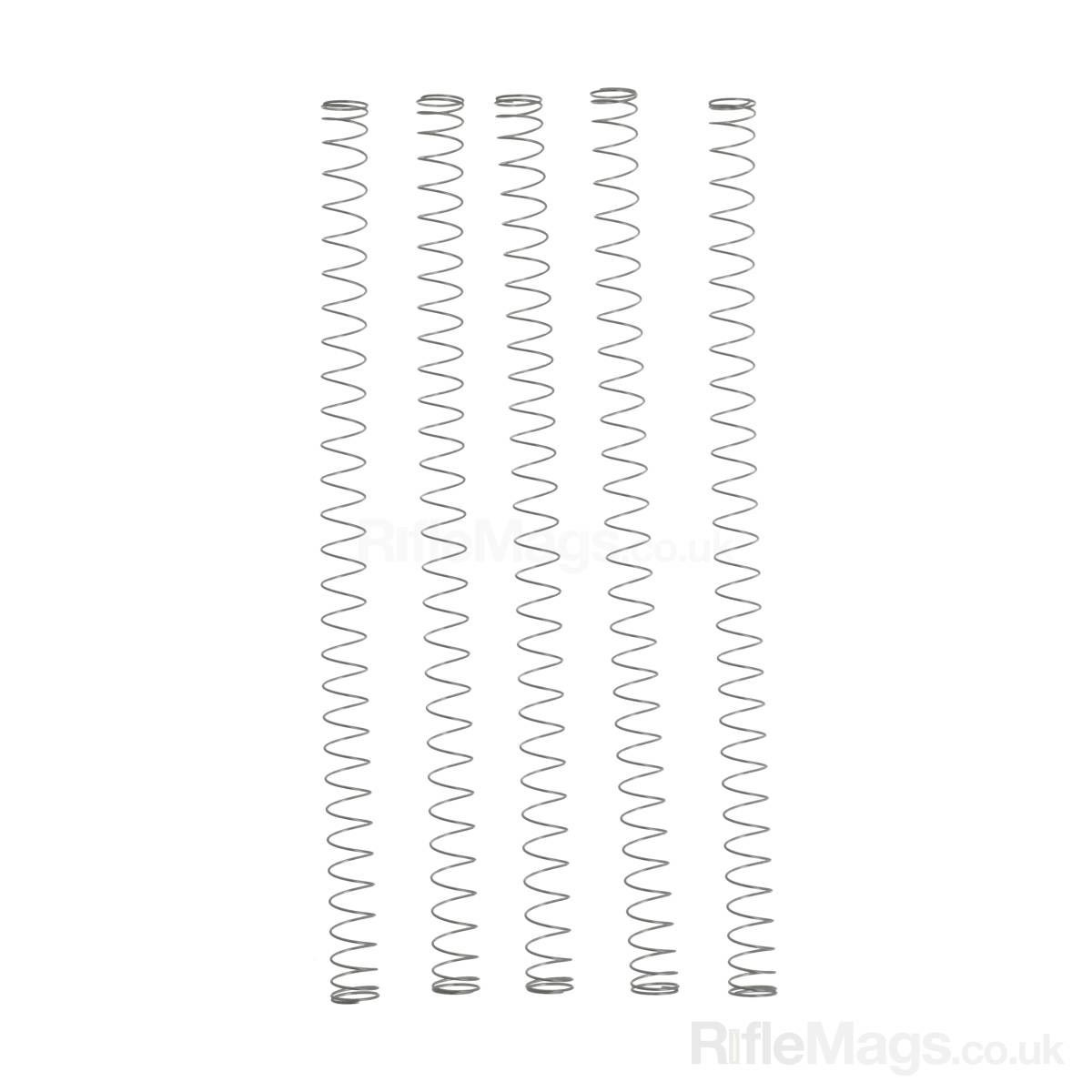 Black Dog 7" springs for 10 & 15 round magazines (5 pack) RifleMags.co.uk