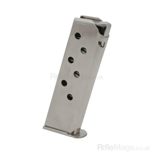 Mec-Gar Walther PPK/S 7 round .380 ACP magazine (Nickel)
