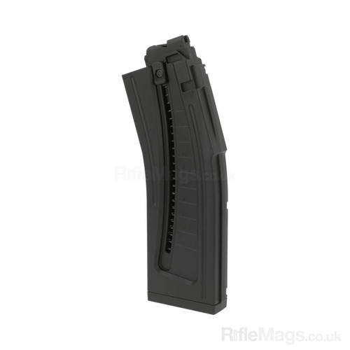 ISSC MK22 black 22 round .22LR magazine (MK22/GSG-15/MSR RX22/Mauser M-15)