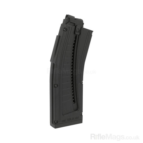 ISSC MK22 black 22 round .22LR magazine (MK22/GSG-15/MSR RX22/Mauser M-15)