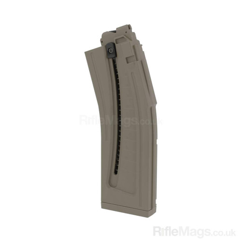 ISSC MK22 desert tan 22 round .22LR magazine (MK22/GSG-15/MSR RX22/Mauser M-15)