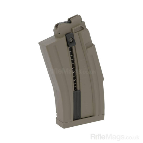 ISSC MK22 desert tan 10 round short .22LR magazine (MK22/GSG-15/MSR RX22/Mauser M-15)
