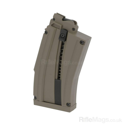 ISSC MK22 desert tan 10 round short .22LR magazine (MK22/GSG-15/MSR RX22/Mauser M-15)