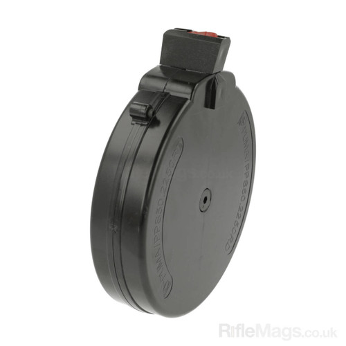 Black Dog 50 round .22LR drum magazine for Pietta Puma PPS 50 (black)