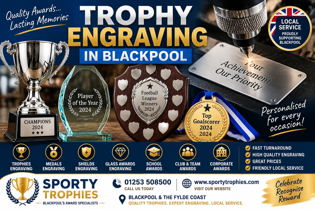 Trophy Engraving Blackpool | Personalised Awards & Trophies