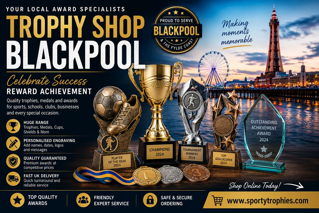 Trophy Shop Blackpool | Trophies, Medals & Engraving
