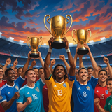 Trophies for football awards