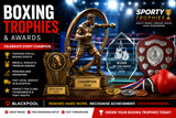 Boxing Trophies Blackpool | Engraved Boxing Awards & Medals UK
