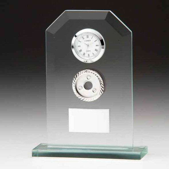 Vitoria Jade Crystal Clock 160mm