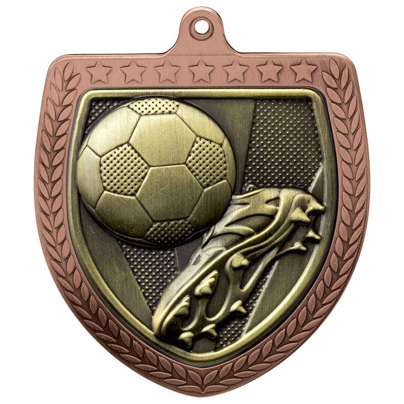 Cobra Football Boot & Ball Shield Medal