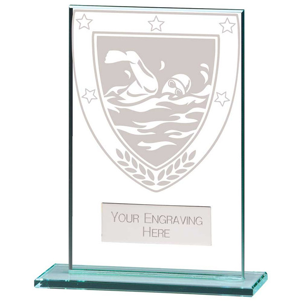 Mustang Swimming Jade Glass Award