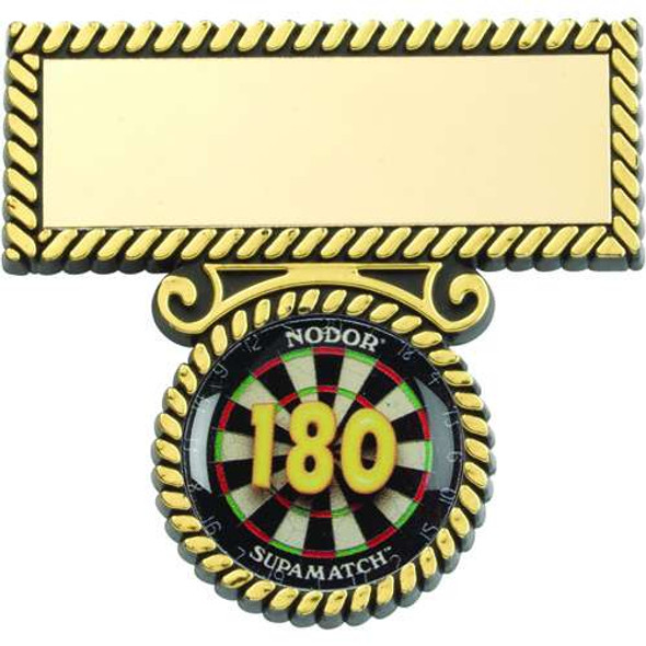 Darts '180' Plastic Bar And Badge