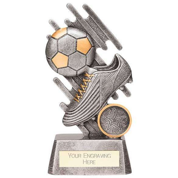 Focus Football Boot & Ball Award Silver