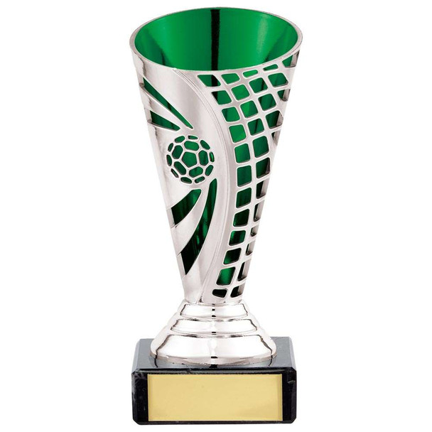 Defender Football Trophy Cup green