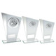 White|Silver Printed Glass Plaques