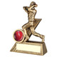 Brz|Gold Mini Male Cricket Bowler Figure