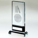 Clear|Black Glass With Lasered Cricket Image
