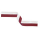 Medal Ribbon Maroon & White 395x22mm