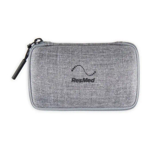 The top/front of the case is shown with the logo. It is small and rectangular with a zipper for safe-keeping.  The top/front of the case is shown with the logo. It is small and rectangular with a zipper for safe-keeping.