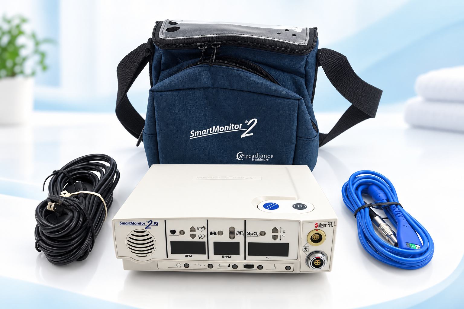 Apnea Monitors equipment and accessories illustration