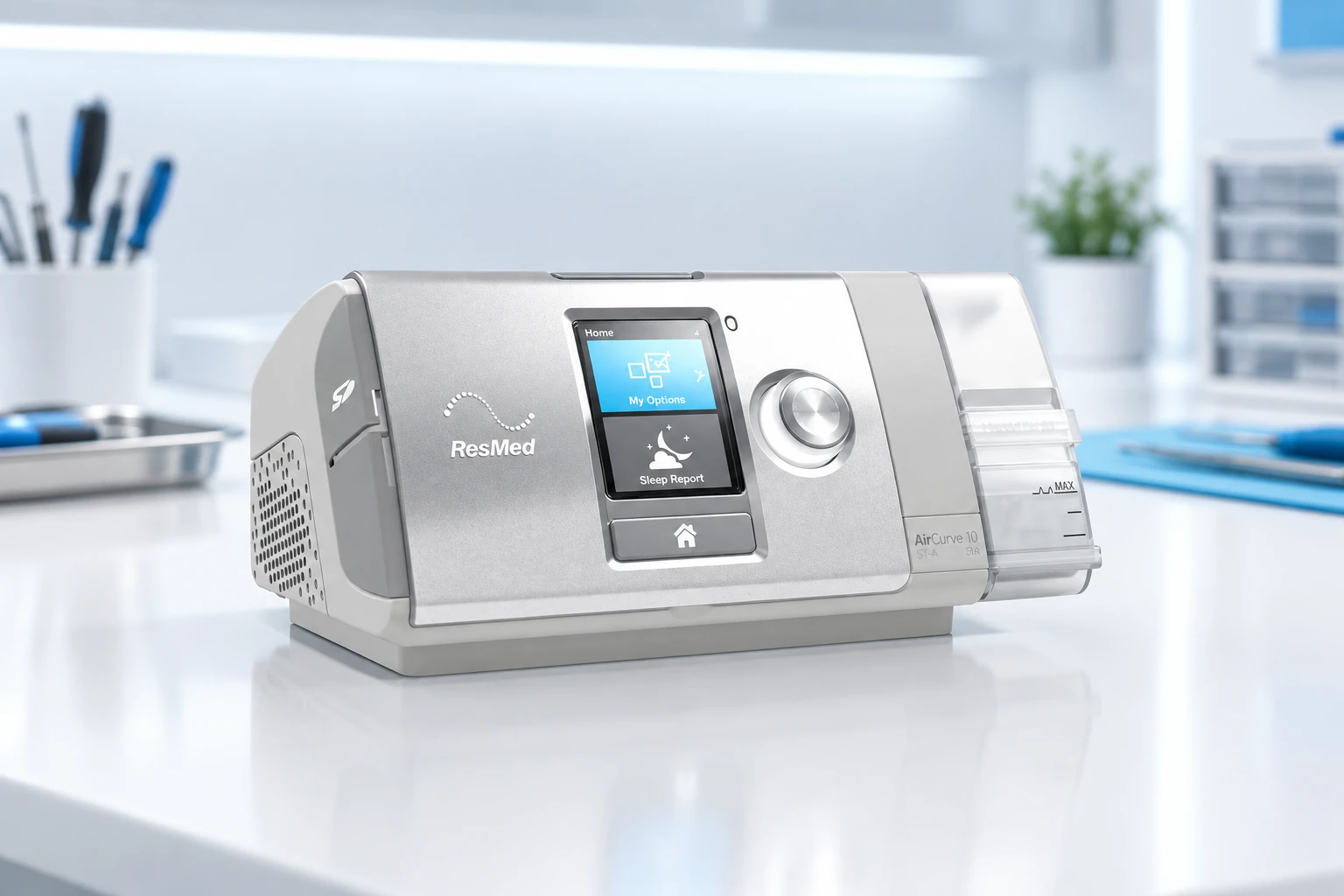 BiPAP Repair equipment and accessories illustration