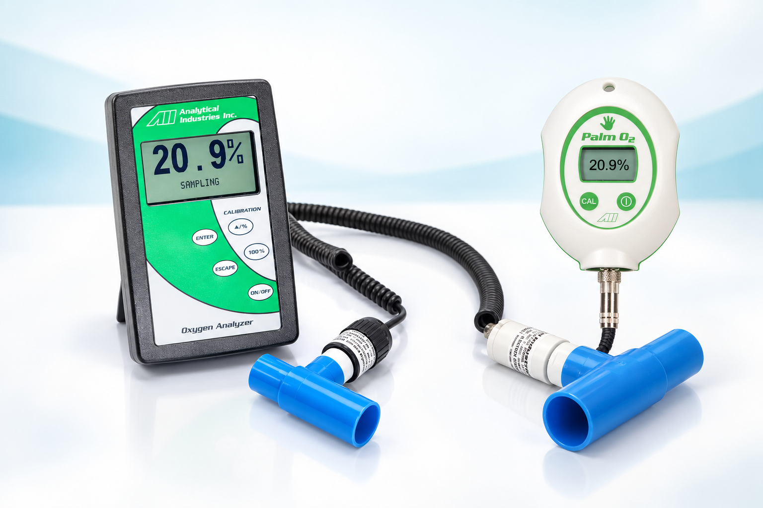 Oxygen Analyzers equipment and accessories illustration