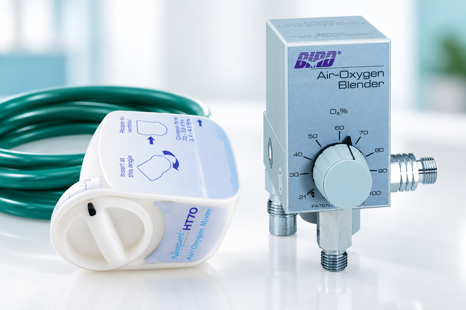 Oxygen Blenders equipment and accessories illustration