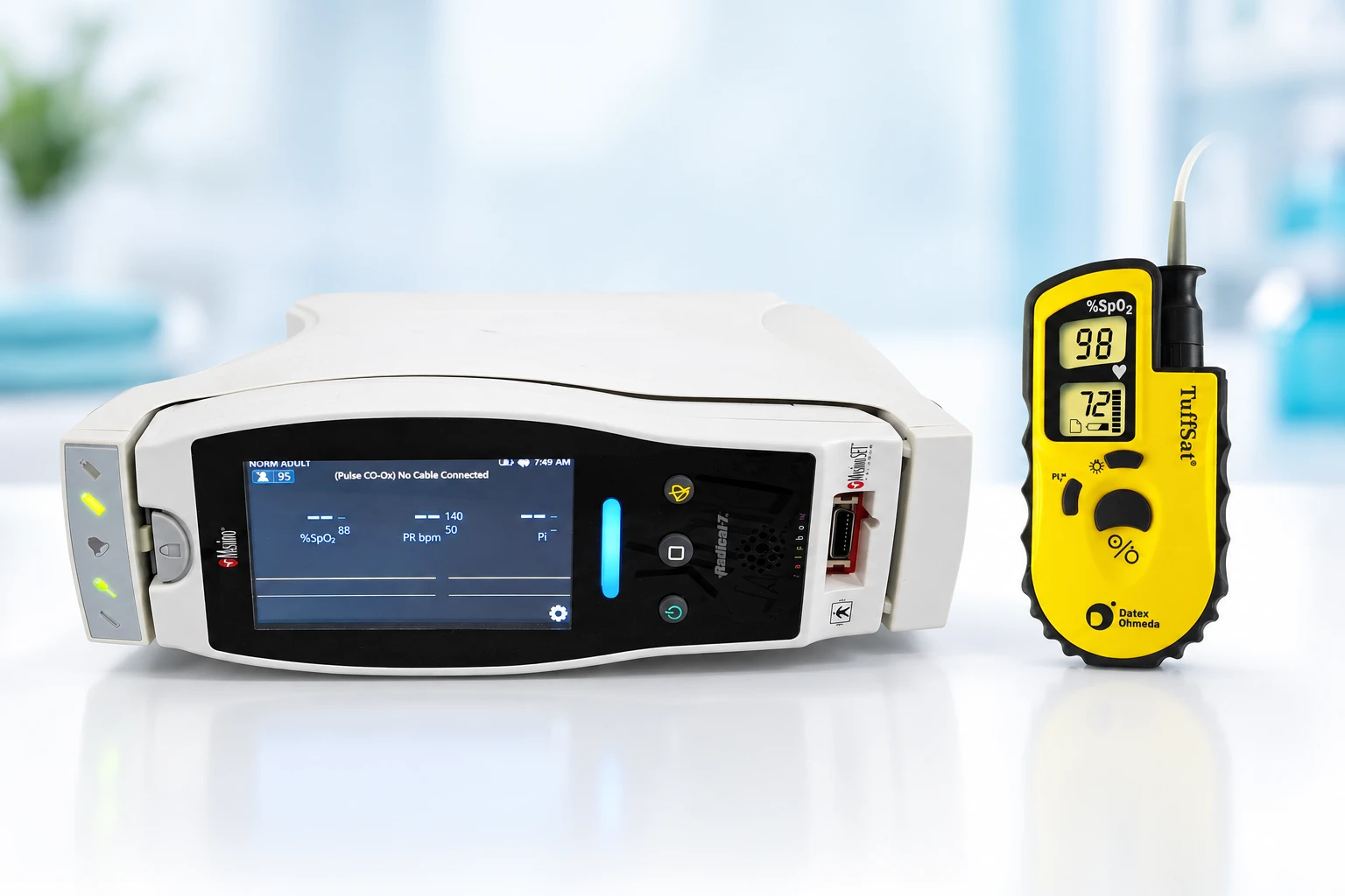 Pulse Oximeters equipment and accessories illustration