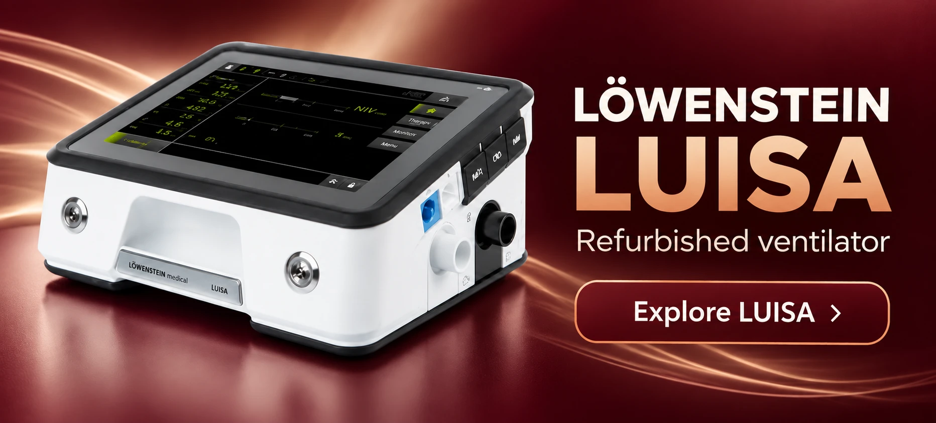 L&ouml;wenstein LUISA refurbished ventilator &mdash; Explore LUISA