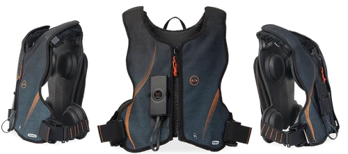 Hillrom Monarch vest front and interior model views