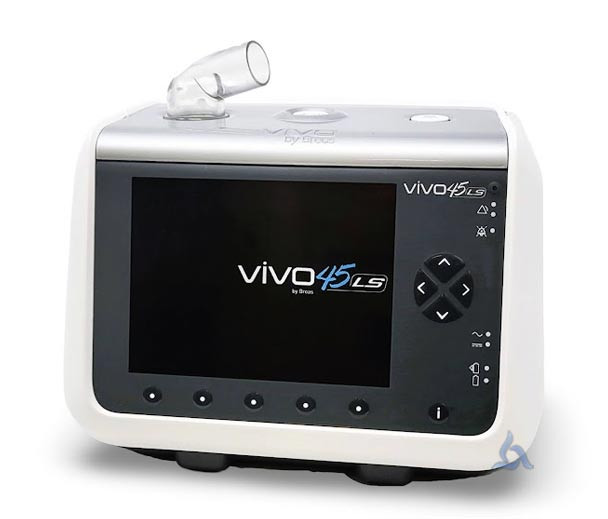 Breas Vivo 45 LS ventilator training unit front view
