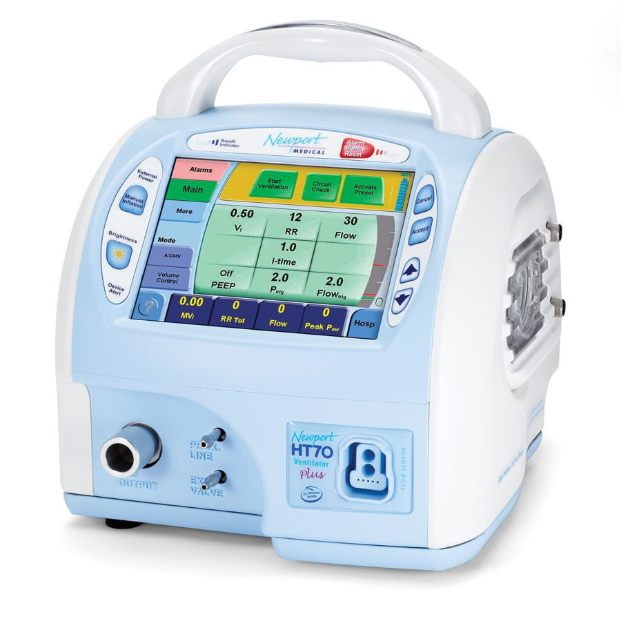 Newport HT-70 ventilator training unit front view