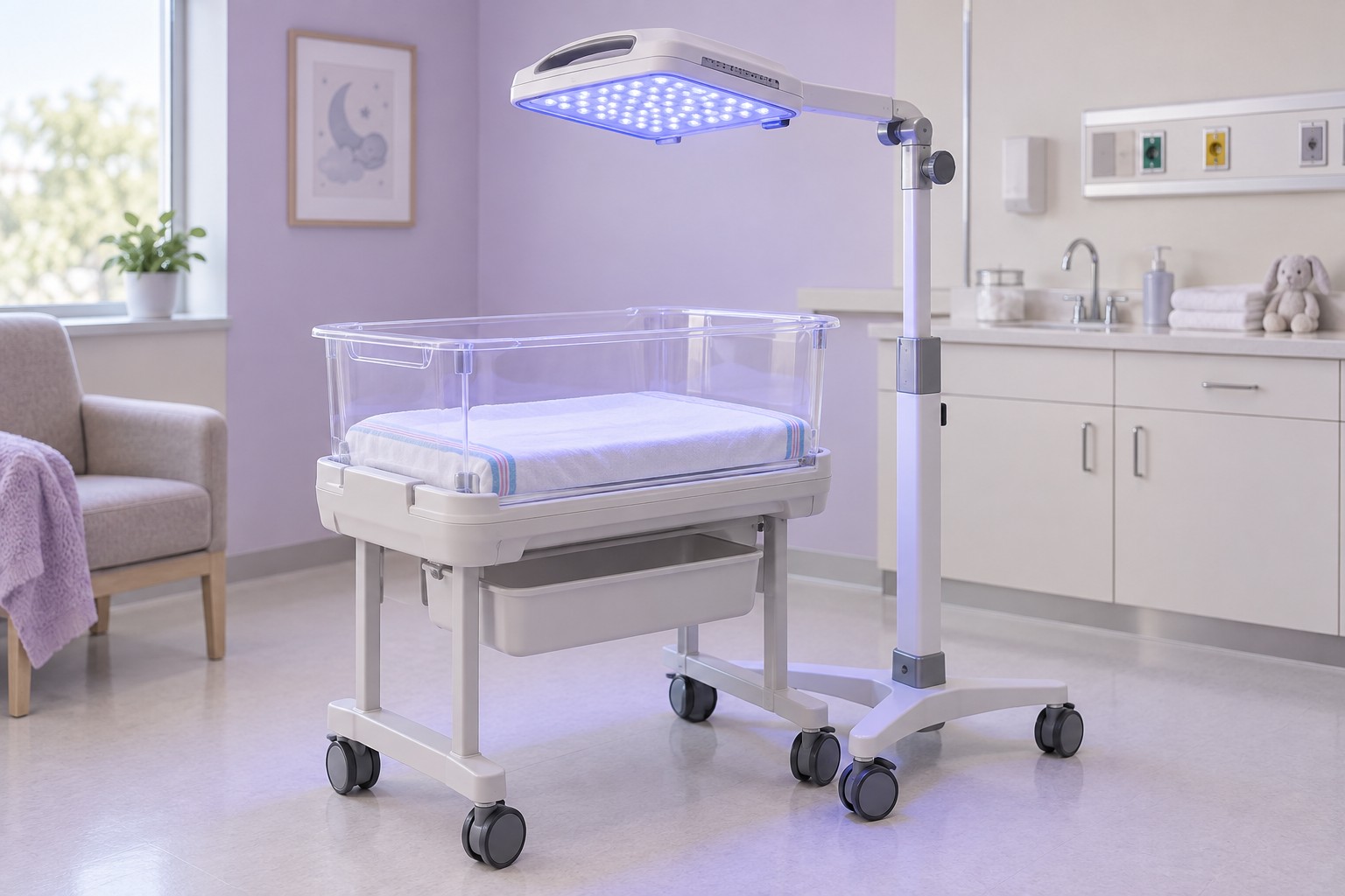 Illustrative phototherapy equipment category artwork