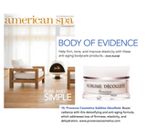 SUBLIME DECOLLETE IS A BODY OF EVIDENCE IN AMERICAN SPA MAGAZINE