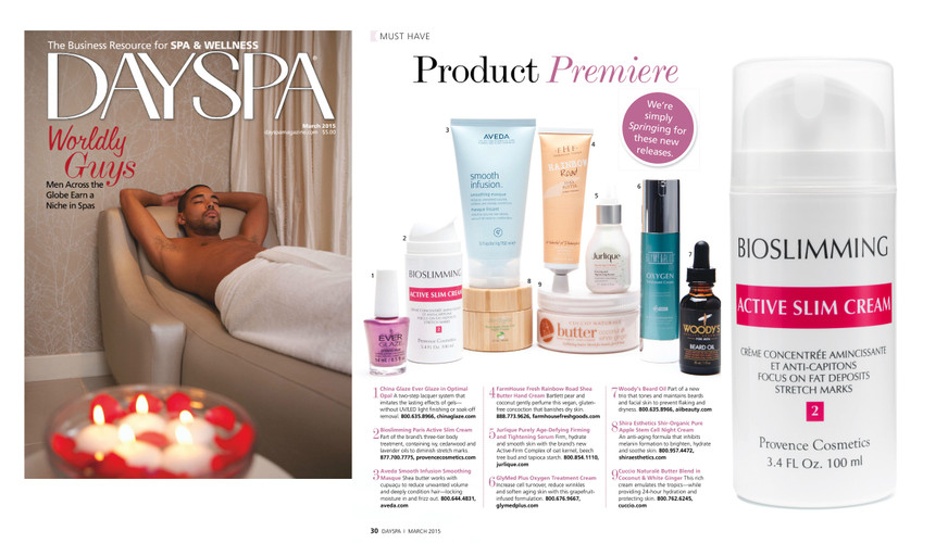 DAY SPA MAGAZINE PREMIERES BIOSLIMMING ACTIVE SLIM CREAM