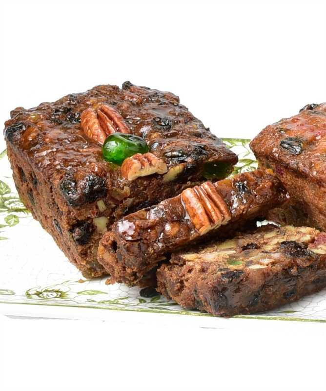 Order Dark Pecan Fruitcake - Free Shipping