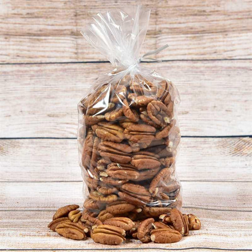 Raw Mammoth Pecan Halves - 1lb Bag