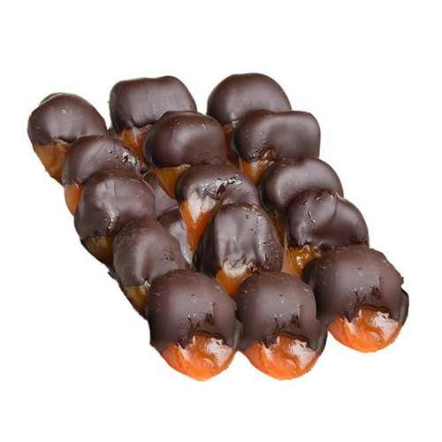 Dark Chocolate Dipped Apricots - 14 Ea