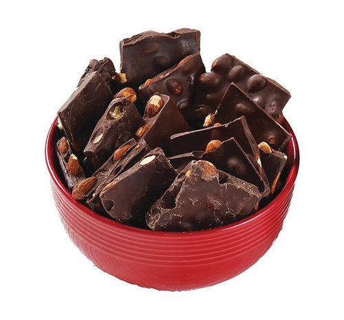 Sugar Free Dark Chocolate Almond Bark - 1lb Bag