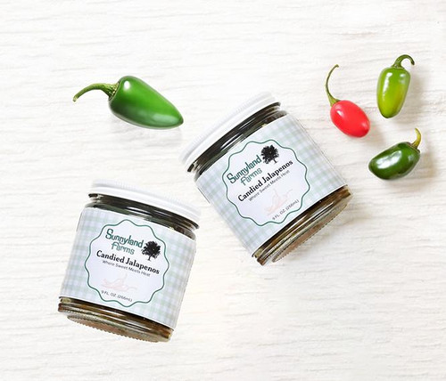 Candied Jalapenos - Two 9oz Jars Home Box
