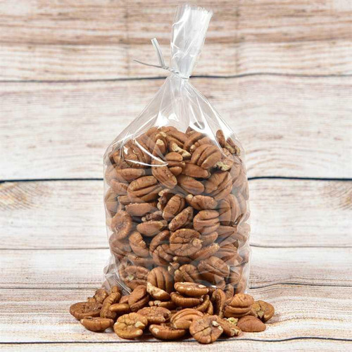 Sale Raw Junior Pecan Halves - 1lb Bag