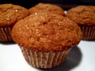 Close-up of sweet potato muffins