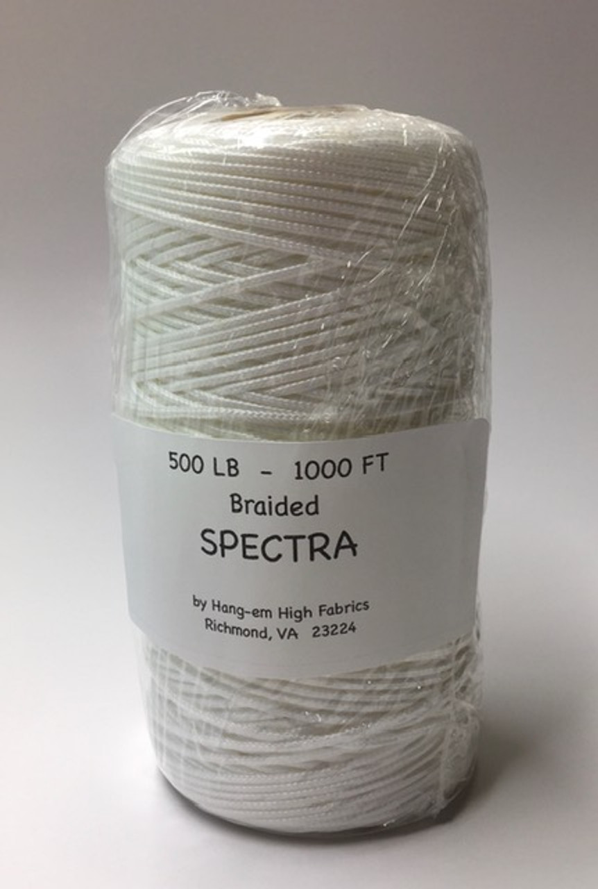HHF-Braided Spectra Line White 500# x 800' bulk - The Kite Guys