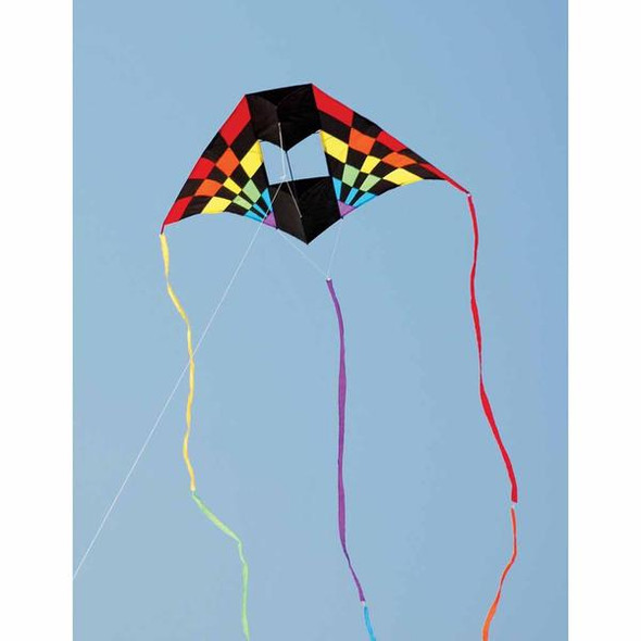 Premier Kites - 7.5 ft. Box Delta Kite - Rainbow Ray