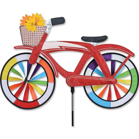 Premier Kites - 30 in. Bike Spinner - Red Classic Cruiser