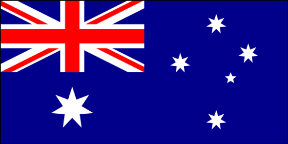 Australia Flag 36" x 72" Tackle II "rope & toggle"